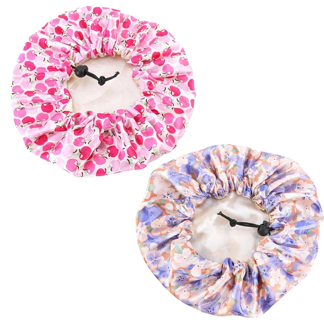 2 pz cappelli per bambini cappello di raso visiera da bagno per bambini piccoli cappuccio rotondo