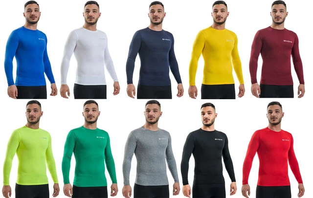 Maglia Uomo Donna Maglietta Givova T-Shirt Aderente Sport Bodybuilding Palestra