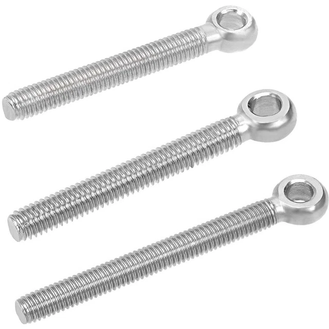 4pcs M5/M6 Machine Shoulder Eye Bolt Stainless Steel Lift Eye Bolt