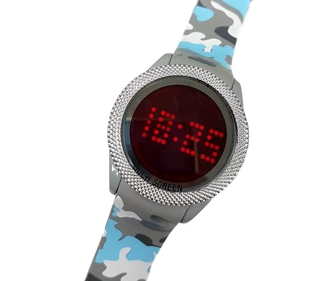 Montre à Affichage LED Rouge - Occasion, Montre Bracelet Pour Homme