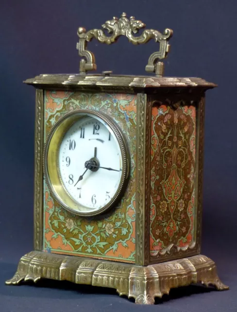 A2 1900 MUCHA superbe pendule pendulette Art nouveau 17cm1.7kg clock réveil ++