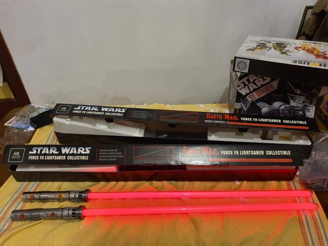 Star Wars Darth Maul lighsaber Master Replicas x2 complete neat condition