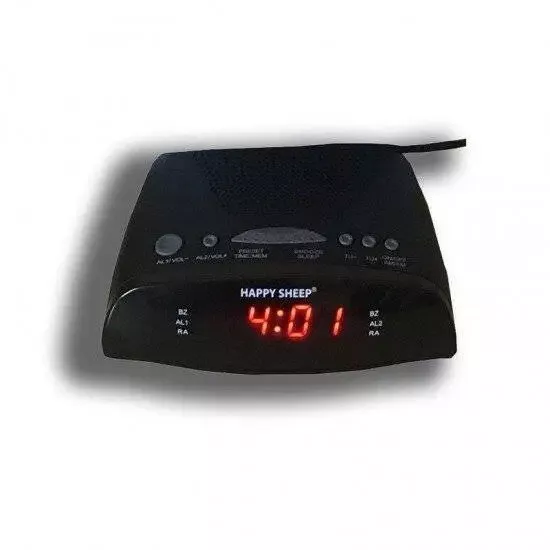 Radiosveglia Digitale Radio Sveglia Fm Con Display Led Rossi Happy Sheep Cr-9905