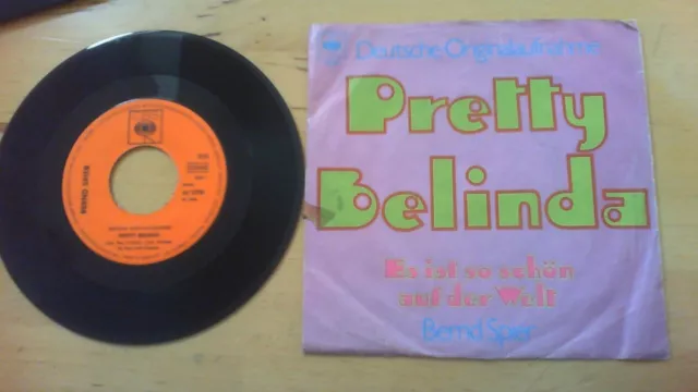 Bernd Spier – Pretty Belinda, 7" vinyl Single 1969