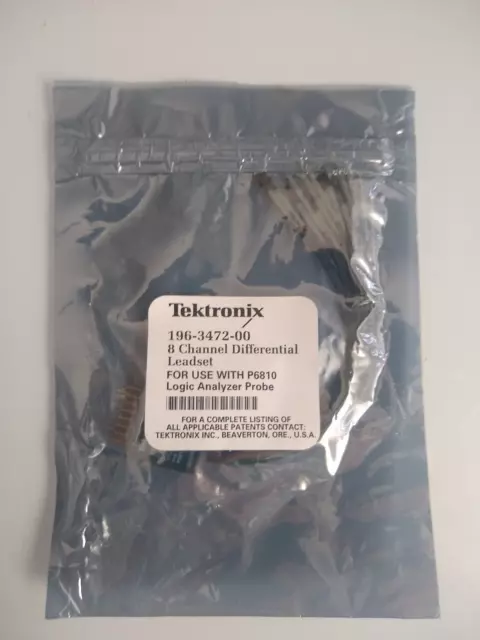 TEKTRONIX 196-3472-00 8 CHANNEL DIFFERENTIAL LEADSET For P6810 Logic Analyzer