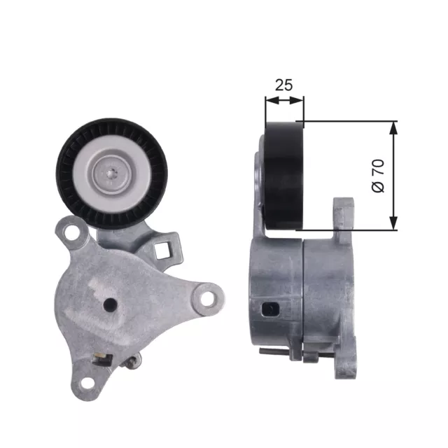 Tendeur De Courroie (Courroie D'accessoire) Peugeot 307 Cc 2.0 16V,407 1.8 16V