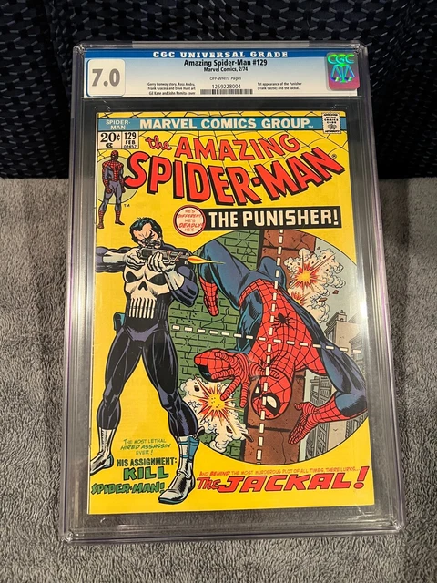 Amazing Spider-Man #129 CGC 7.0 1974 1259228004 1st app. Punisher, Jackal