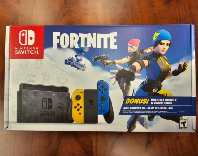 NINTENDO SWITCH FORTNITE Wildcat Console Bundle WITH CODE