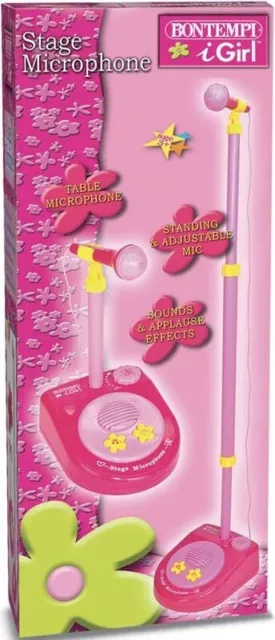 *NEW* Bontempi iGirl Stage Microphone 401271 (DAMAGED BOX)