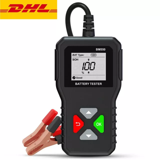 Batterietester 6/12/24V Auto Digital PKW OBD KFZ Diagnosegerät Akku Testgerät