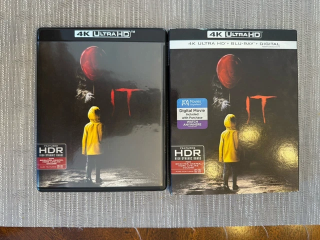 IT (4K ULTRA HD, Blu-Ray, 2017) W Slip Cover FAST SECURE