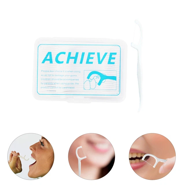 Palillos de dientes para niños de plástico blanco grueso
