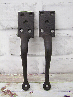 Pair Rustic Craftsman Style 6" Cast Iron Small Pull Handle w/Screws Door Cabinet 2