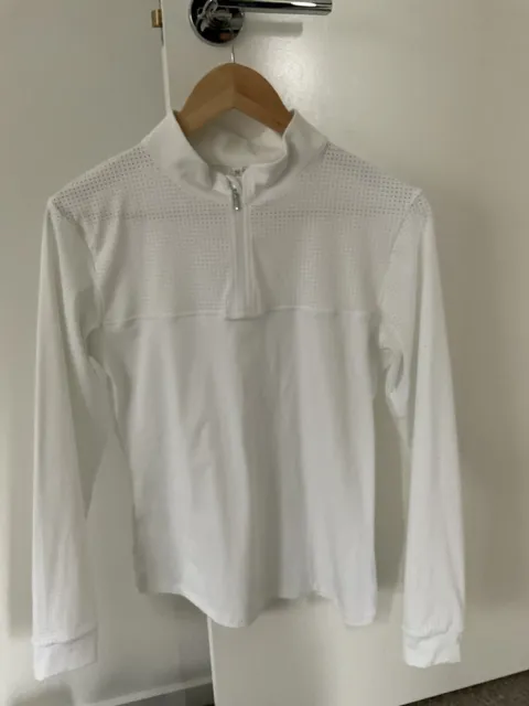 Hampton and Harlow HH Equestrian White Shirt, Size M, Worn Once, As New