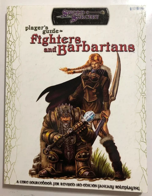 DUNGEONS &amp; DRAGONS D20 Player's Guide Fighters &amp; Barbarians -Sword &amp; Sorcery NEW $20.99 ...