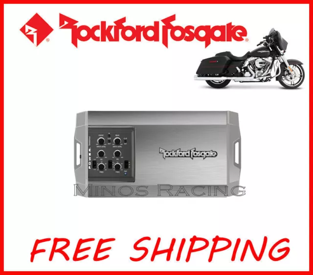 ROCKFORD FOSGATE HARLEY TOURING ROAD GLIDE MOTORCYCLE AMPLIFIER  TM400x4AD