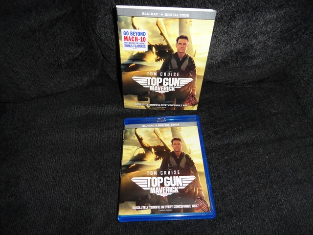 TOP GUN MAVERICK Blu Ray + Digital Code Action With Slipcover Tom