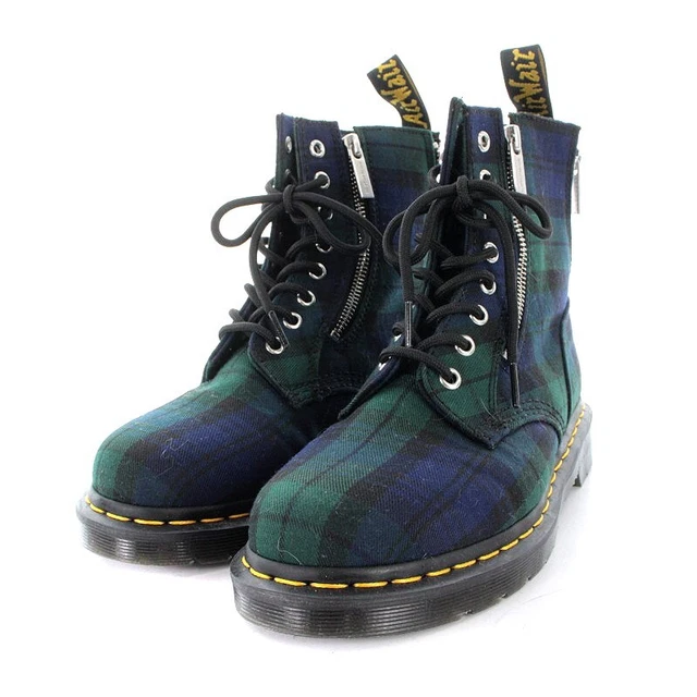 Doctor Martens Dr.Martens 20Aw 1460 Zip Tartan Eye Short Boots Check Uk6 Green B