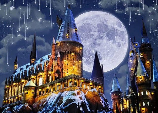Diamond Art Painting Kits for Adults -Harry Potter Round Full Drill Castle