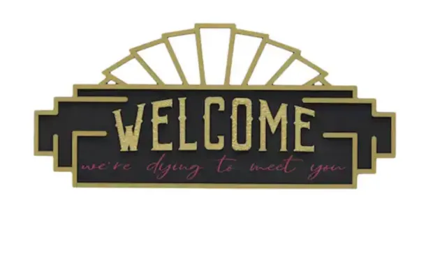Gatsby Halloween Welcome Wall Sign by Ashland Michaels 2022