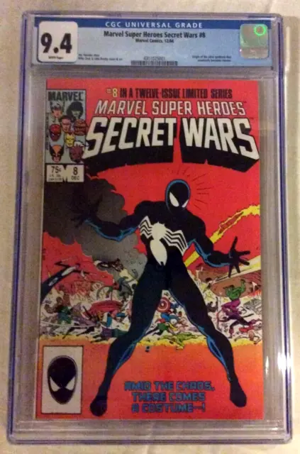 Marvel Super Heroes Secret Wars #8 - Marvel 1984 CGC 9.4 Origin of VENOM!      g