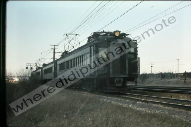 Original Slide Illinois Central IC Electric Lines 4-6-71 Homewood ILL