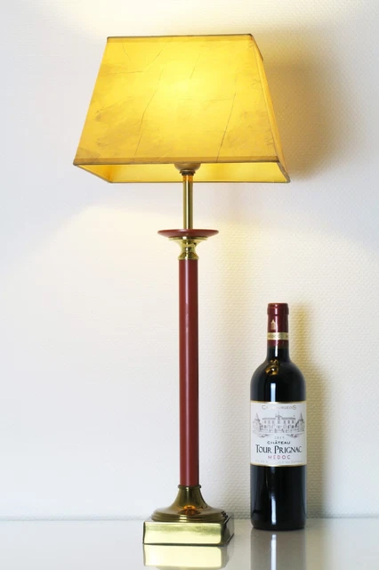 Lampada da tavolo in ottone Kullmann anni 70 stile impero