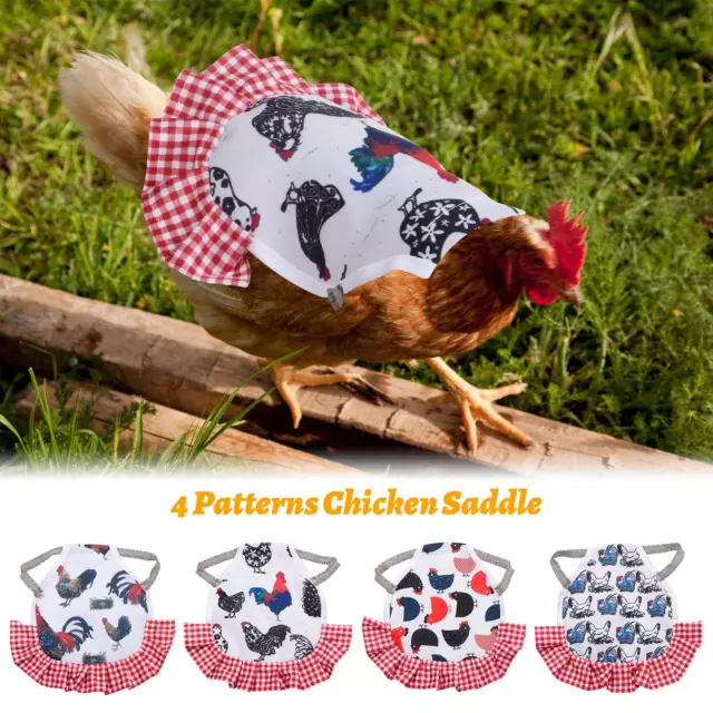 Print Wings Hen Saddle Chicken Saddles Pet Feather Protector Hens Clothes