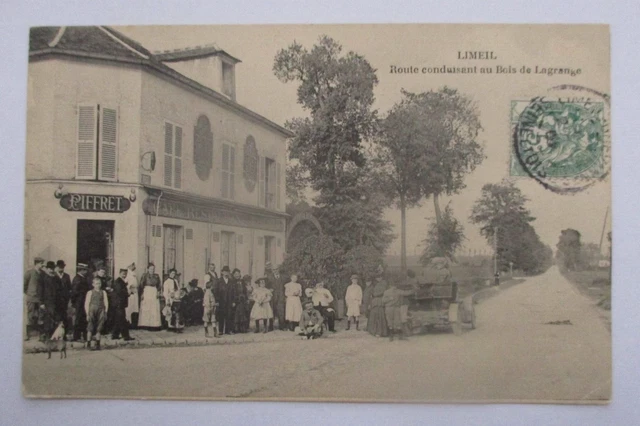 Cpa Val De Marne 94 Limeil Route Conduisant Au Bois De Lagrange
