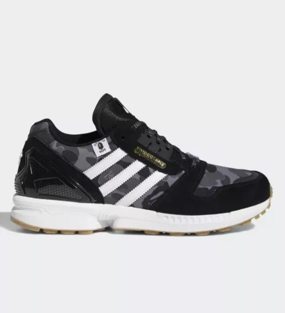 Bape X Undefeated X Adidas Zx 8000 Gr. 46 2/3 Fy8852 Aqua Hydra 9000