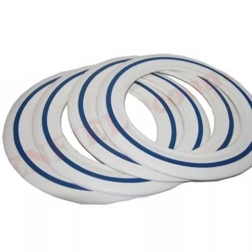 White Wall Blue Stripe Tyre Inserts 4 Units 8" Vespa Rim GEc