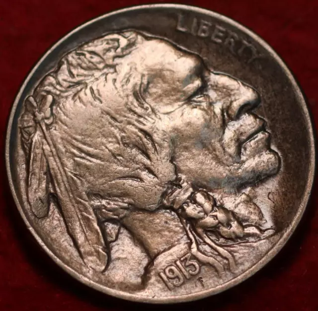 1913-D Type I Denver Mint Buffalo Nickel