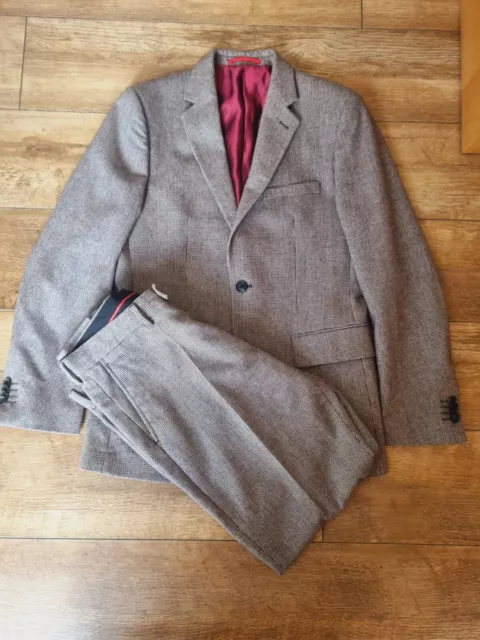 Alexander Dobell Suit Brown Suit 38R Jacket And 32R Trousers Worn Once