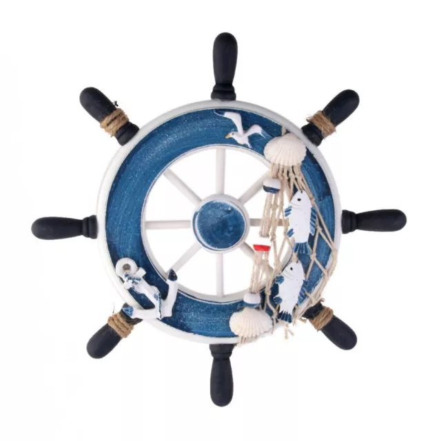 Ship Steering Wall Decor Home Lighthouse Nautical Bathroom Decorate