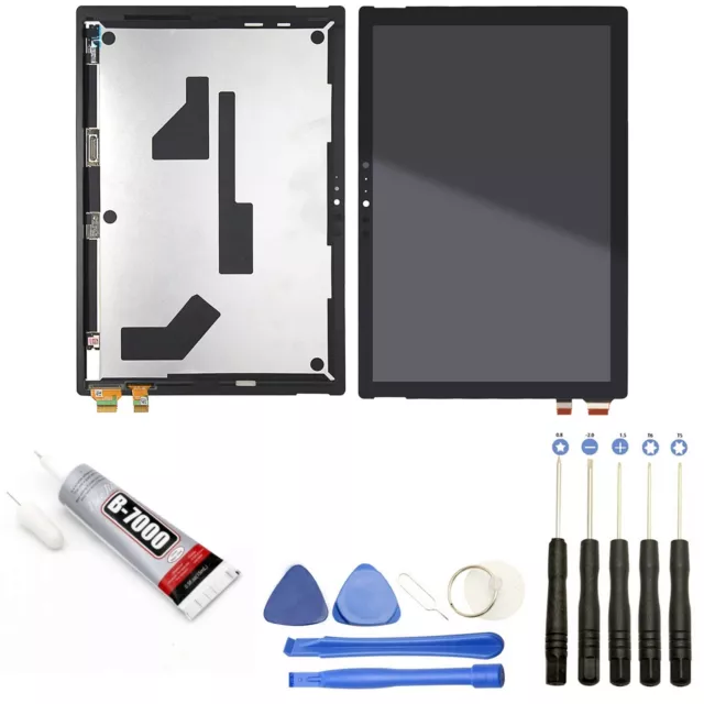 Vitre Tcatile+ Ecran Lcd Pour Microsoft Surface Pro 7 1866 12.3" Noir +Outils