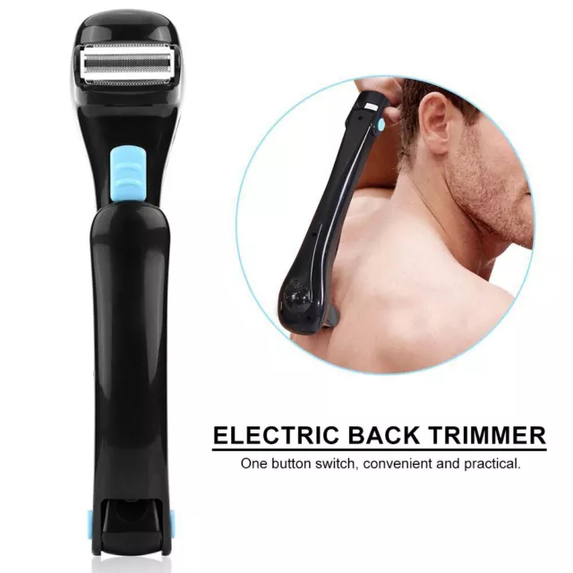 Men Back Hair Razor with Long Handle Cordless Body Shaver Household Removal Tool 3