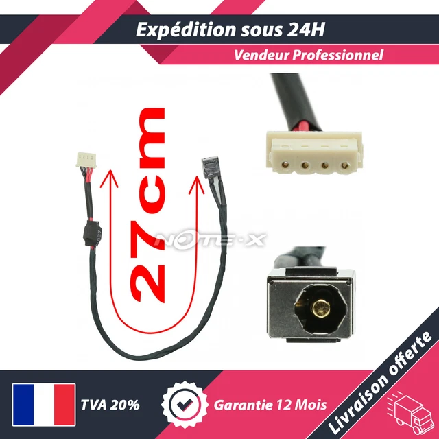 Connecteur D'alimentation DC Jack Pour Toshiba Satellite U500 U505 - Marque KINPOWER, Référence DCTS038