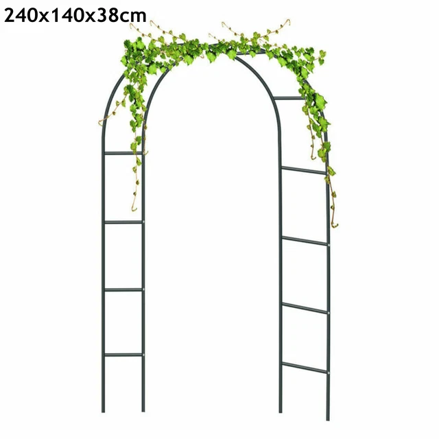 Arco Per Rose In Metallo – Traliccio Da Giardino – Acciaio Verniciato 240x140x38 Cm