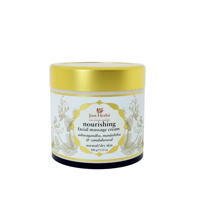 Just Herbs crema massaggio viso nutriente per pelle normale e secca (100 g)