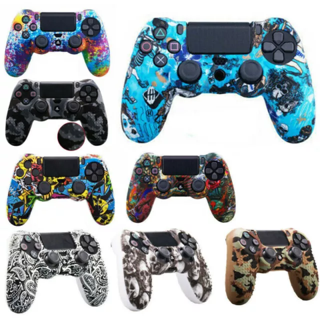 For Sony PlayStation PS4 Controller Gamepad Silicone Case Skin Grip Soft Cover