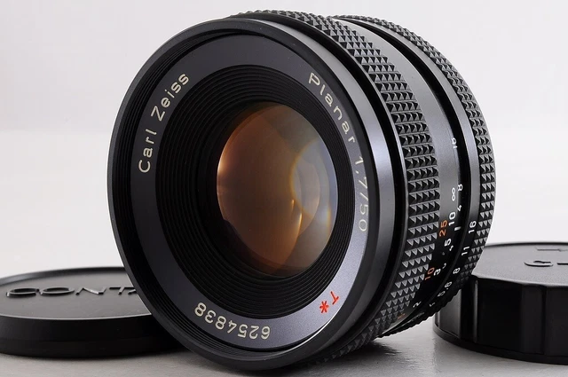 【 Beste Mint 】 Contax Carl Zeiss Planaren 50mm F/1.7 T Aej Mf Linse Cy Berg Aus