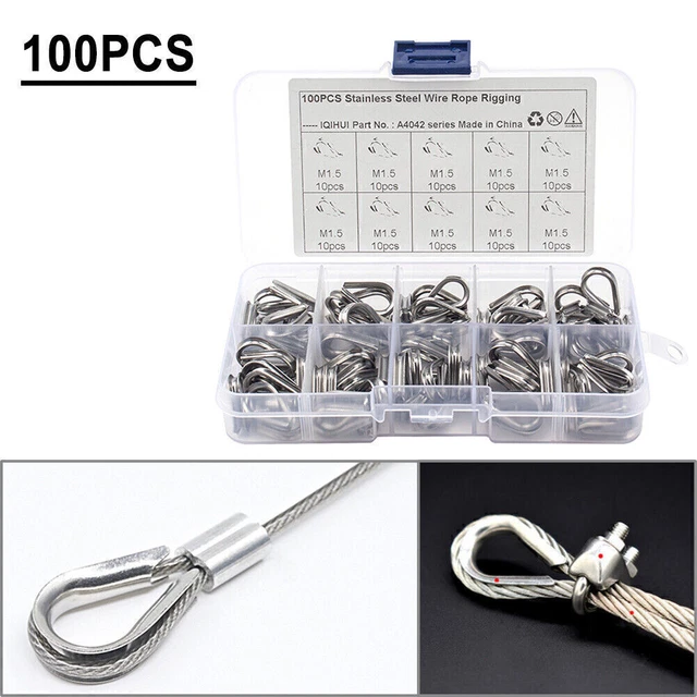100 pz M1.5 Morsetti Fissi Corda Fissata Anello Cuore Auto Montaggio Accessori