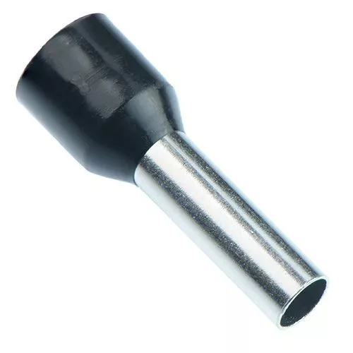 Black 6mm Bootlace Ferrule - Pack of 100