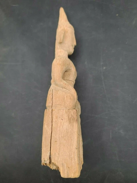 Antique Burmese Wood Carved Statue Shan 7