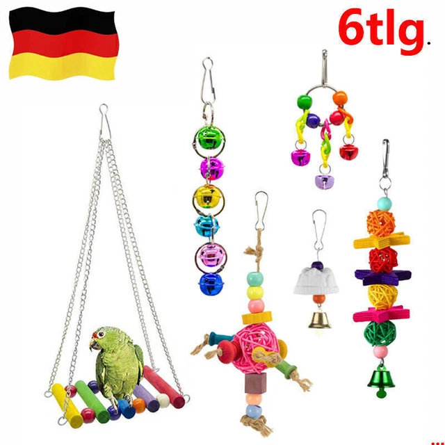 Haustier Vogel Papagei Sittich Wellensittich Hängematte Schaukel Spielzeug-Set