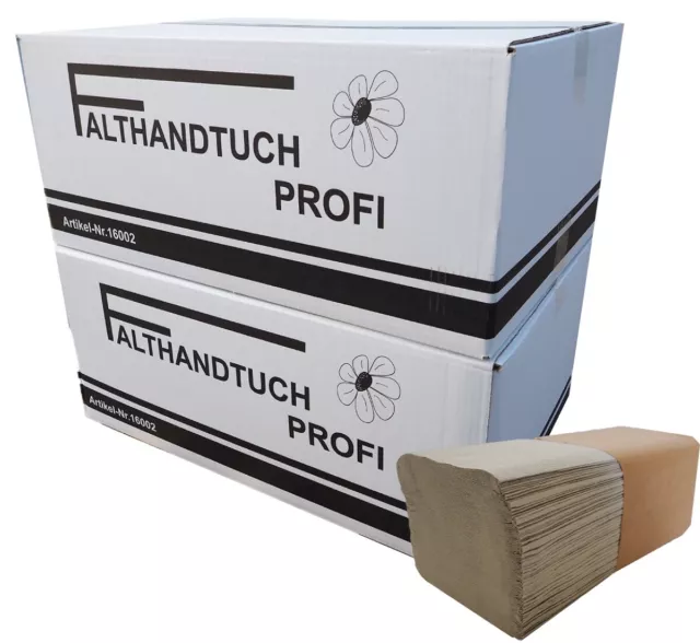 10.000 Blatt Handtuchpapier Papierhandtücher Falthandtücher 25x23cm ZZ / V Falz