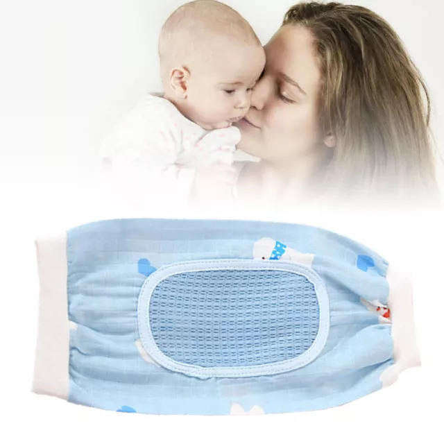 (Blue)Baby Arm Pillow Breathable Gauze For Newborn