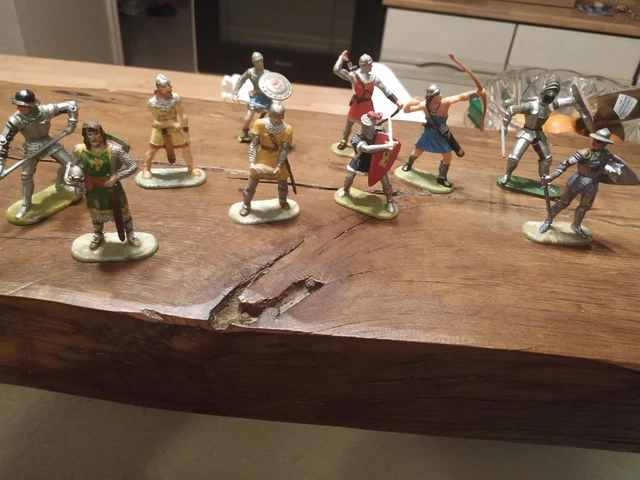 JOUET ANCIEN FIGURINES Elastolin Romain A Cheval Starlux Britains Aludo