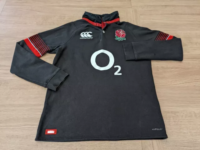 Black/Red England Rugby Union Long Sleeved Top Canterbury Age 14yrs Six Nations