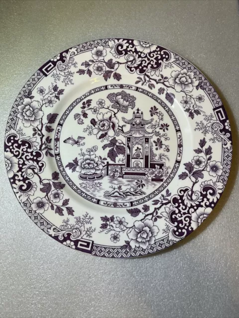 Myott Son Co England 9" Dinner Plate Eggplant Purple Porcelain